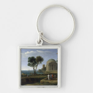 Chaveiro Claude Lorrain Landscape com Aeneas em Delos
