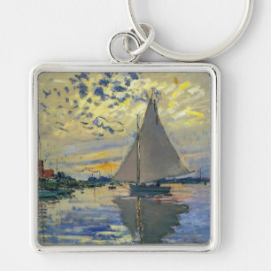 Chaveiro Claude Monet - Barco à vela em Le Petit-Gennevilli