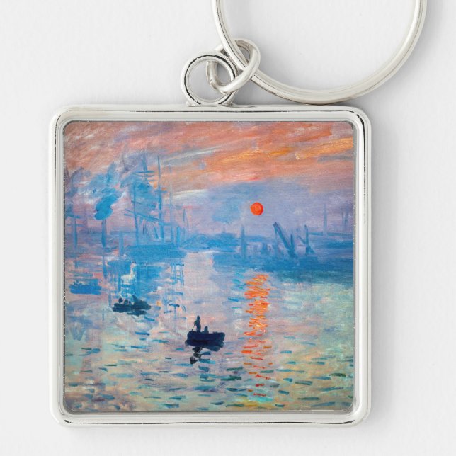 Chaveiro Claude Monet - Impressão, Nascer do Sol (Frente)