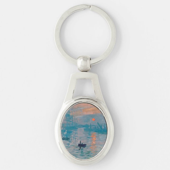 Chaveiro Claude Monet Impressão Nascer do Sol Francês (Frente)