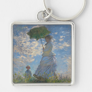 Chaveiro Claude Monet Mulher com um Guarda-Sol Arte Refinad