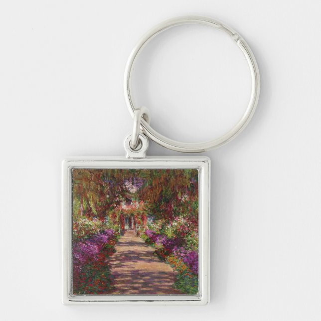 Chaveiro Claude Monet | um caminho no jardim de Monet (Frente)