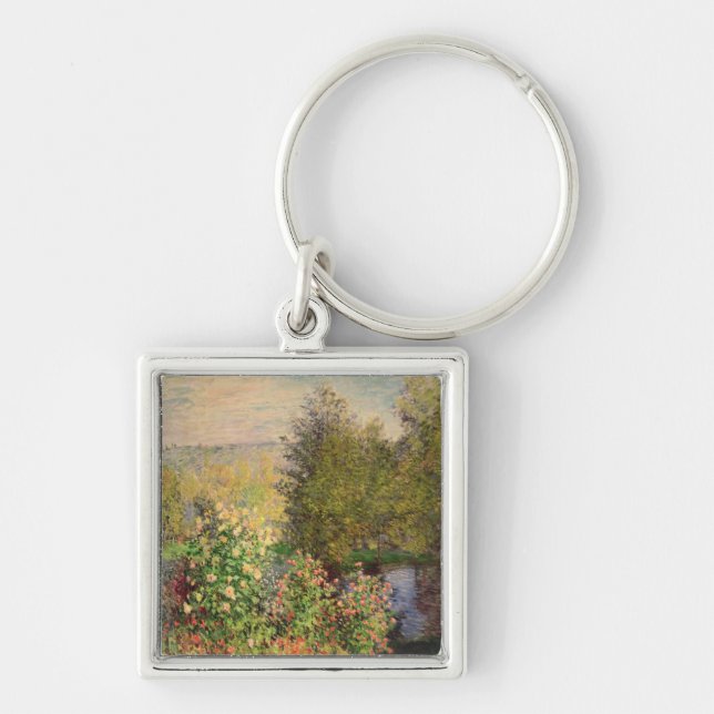 Chaveiro Claude Monet | um canto do jardim em Montgeron (Frente)