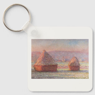 Chaveiro Claude Monet White Frost Sunrise (Haystacks)