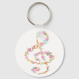 Chaveiro clave do trecho floral