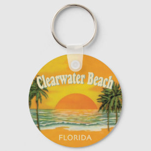 Chaveiro Clearwater Beach, Flórida vintage sunset