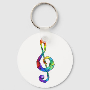 Chaveiro Clef do Troço Musical do Arco-Íris