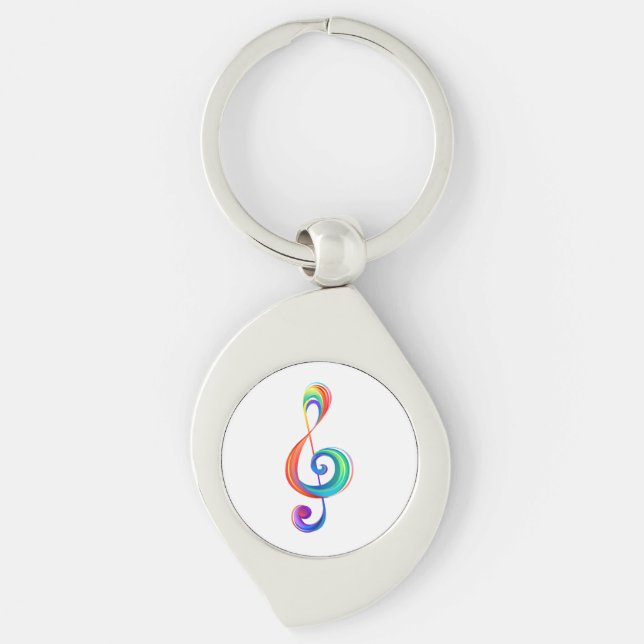Chaveiro Clef (trecho de arco-íris) (Frente)