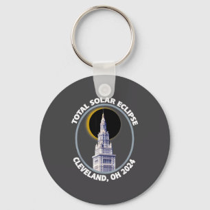 Chaveiro Cleveland Ohio 2024 Caminho do Eclipse Solar Total