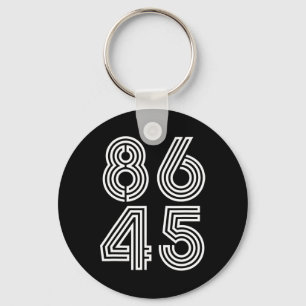 Chaveiro Clic Estilo Vintage 86 45 Anti Trump Engraçado 