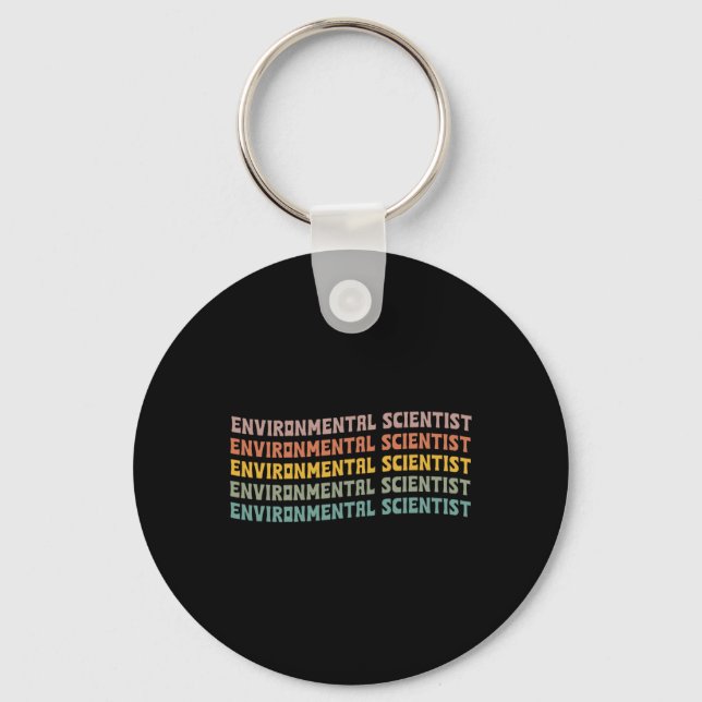 Chaveiro Clima do Ecossistema Roupa do Cientista Ambiental (Frente)