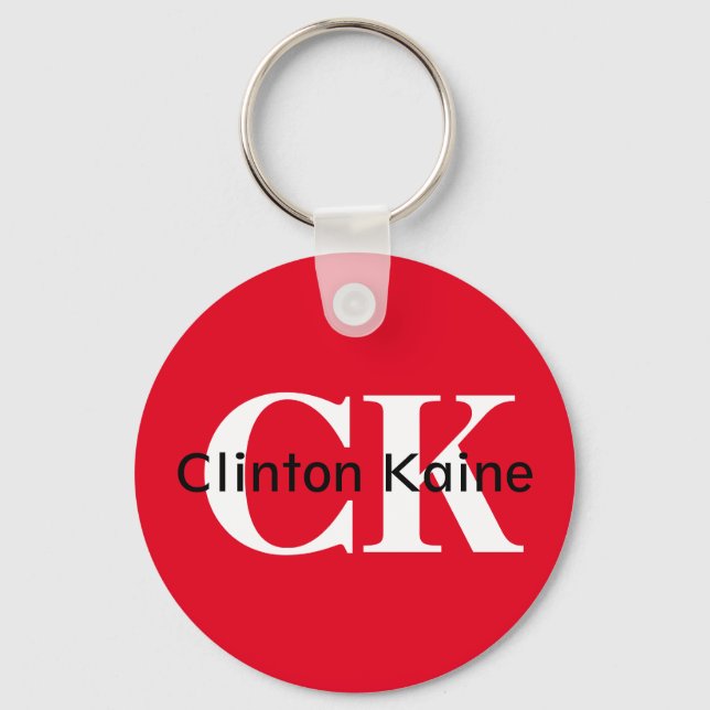 Chaveiro Clinton Kaine - CK 2016 (Frente)