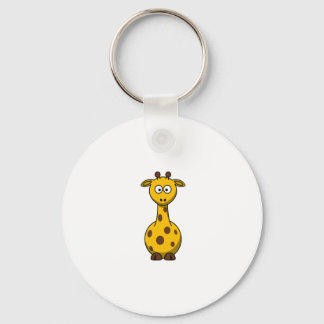 Chaveiro Clipart de Girafa de Cartoon Bonito