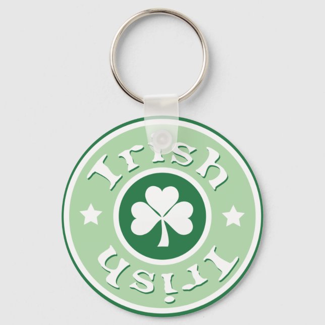 Chaveiro Clover Green Irish Circle (Frente)