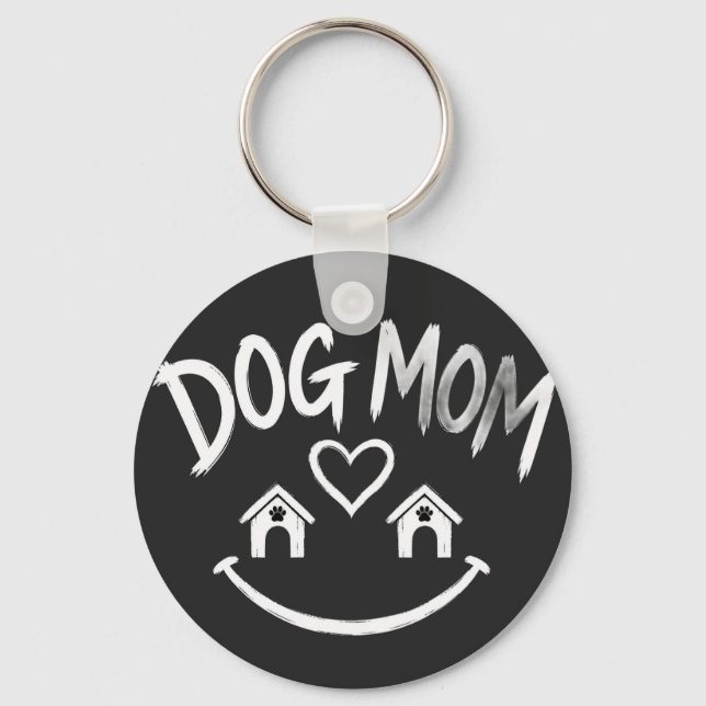 Chaveiro Clube da Mamãe de Cachorro – Design Fofo para Aman (Frente)