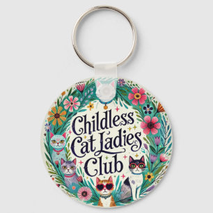 Chaveiro Clube das Mulheres de Gato Sem Fios
