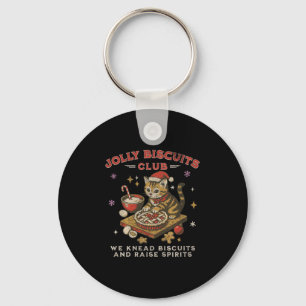 Chaveiro Clube de Biscoitos Alegres _ Gatinho de Natal Vint