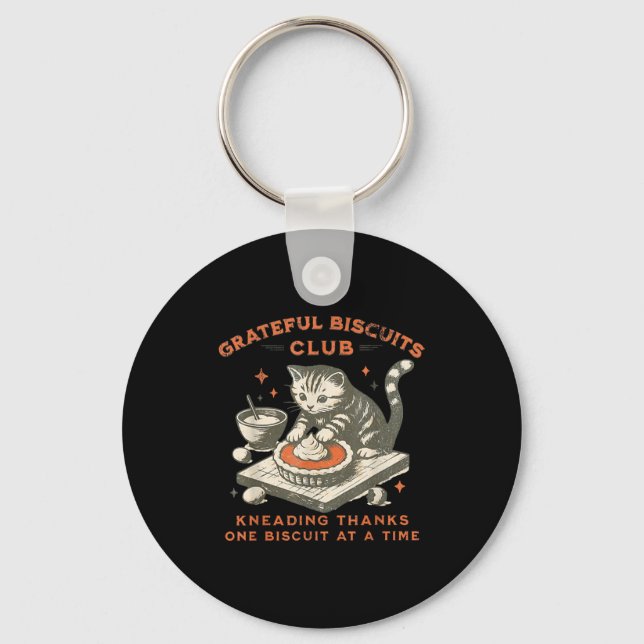Chaveiro Clube de Biscoitos Gratos Amassando Obrigado Um Bi (Frente)