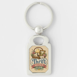 Chaveiro Clube de Caça ao Brechó Vintage Cottagecore