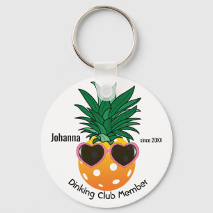 Chaveiro Clube de Dinking Personalizável, Abacaxi de Pickle