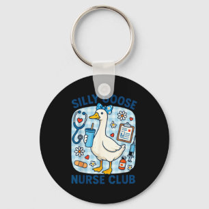 Chaveiro Clube de enfermeira ganso bobo engraçado humor de
