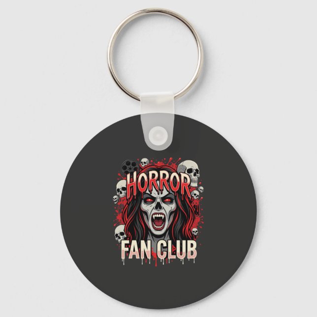 Chaveiro Clube de Fã de Terror de Halloween Caveira de Vamp (Frente)