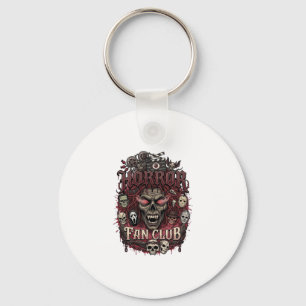 Chaveiro Clube de Fãs de Terror Halloween Rosto de Demônio
