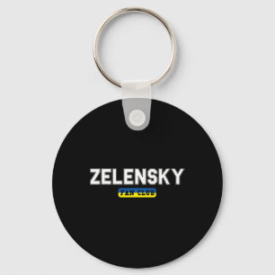Chaveiro Clube de Fãs de Zelensky Apoia a Ucrânia 