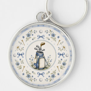 Chaveiro Clube de Golfe Blue Teddy Bear Country Club Crest