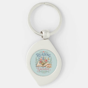 Chaveiro Clube de Leitura Jardim Cottagecore Floral