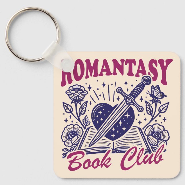 Chaveiro Clube de livros de romantasia (Frente)