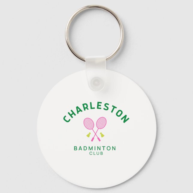 Chaveiro Clube de Tênis e Badminton Charleston Carolina do  (Frente)