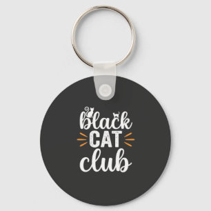 Chaveiro Clube do Gato Preto Design de Halloween