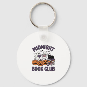 Chaveiro Clube do Livro da Meia-Noite Design de Leitura de