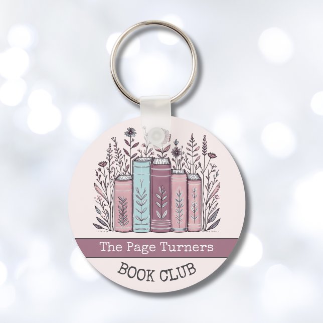 Chaveiro Clube do Livro Floral Personalizado (Criador carregado)