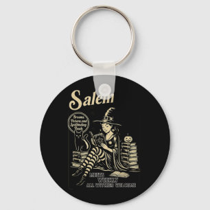 Chaveiro Clube do Livro Vintage Salem Gato Preto Livresco S