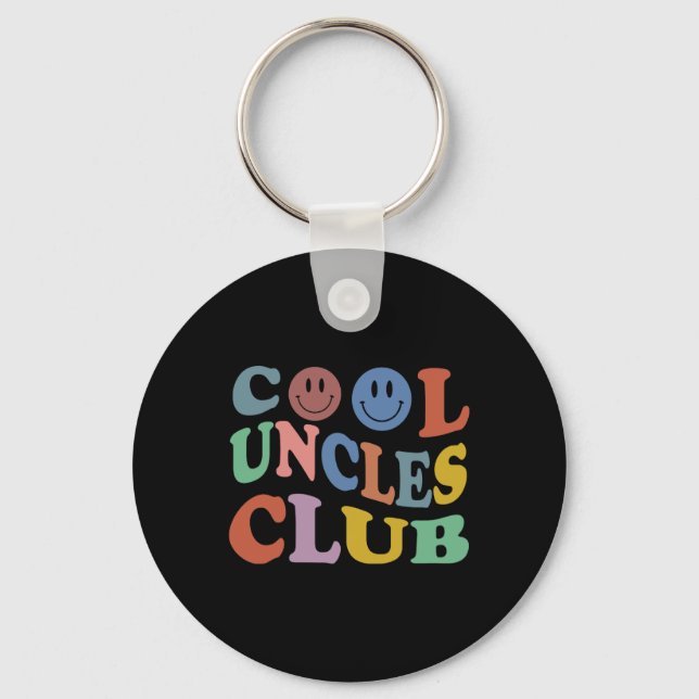 Chaveiro Clube dos Tios Legais Groovy Retro Cara de Sorriso (Frente)