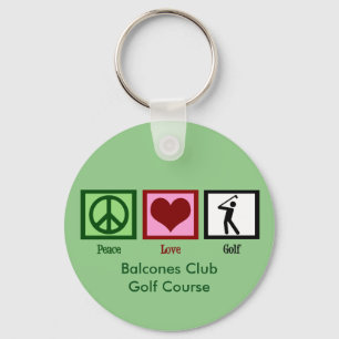 Chaveiro Clube feito sob encomenda ou curso do golfe do