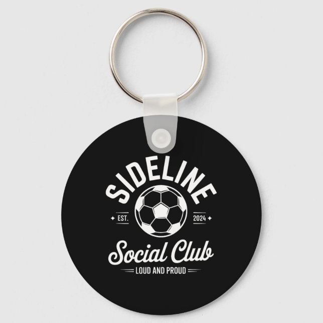 Chaveiro Clube Social da Linha Lateral do Jogo de Futebol A (Frente)