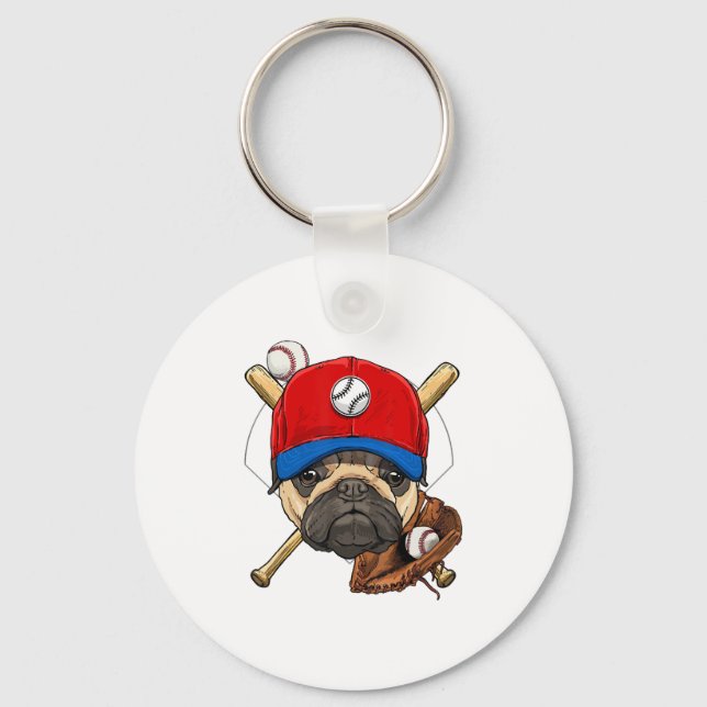 Chaveiro Coach Pug Dog Lover Pug Mãe (Frente)