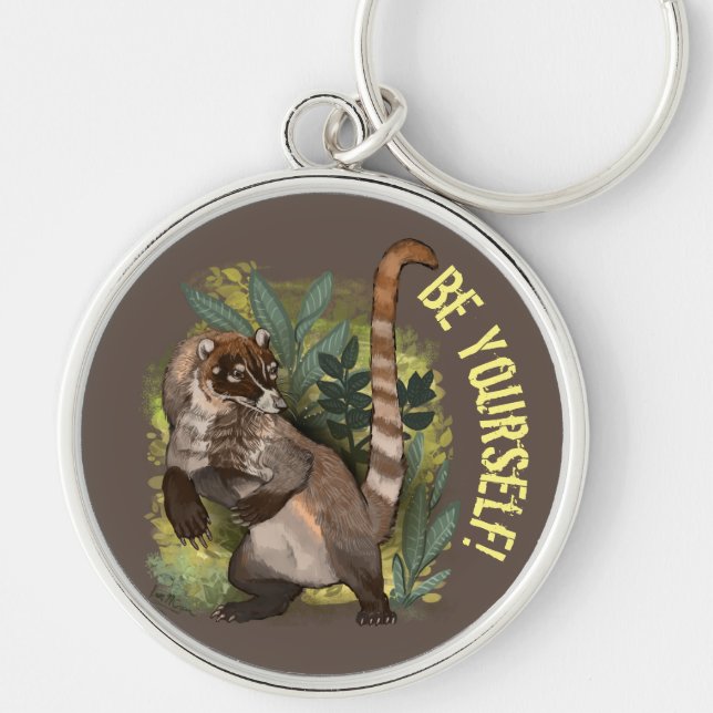 Chaveiro Coatamundi ou branco coati (Frente)