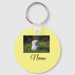 Chaveiro Cobertor personalizado com foto de animal colorido