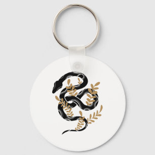 Chaveiro Cobra com plantas