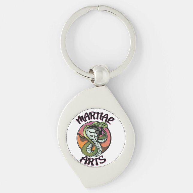 Chaveiro Cobra de Artes Marciais (Frente)