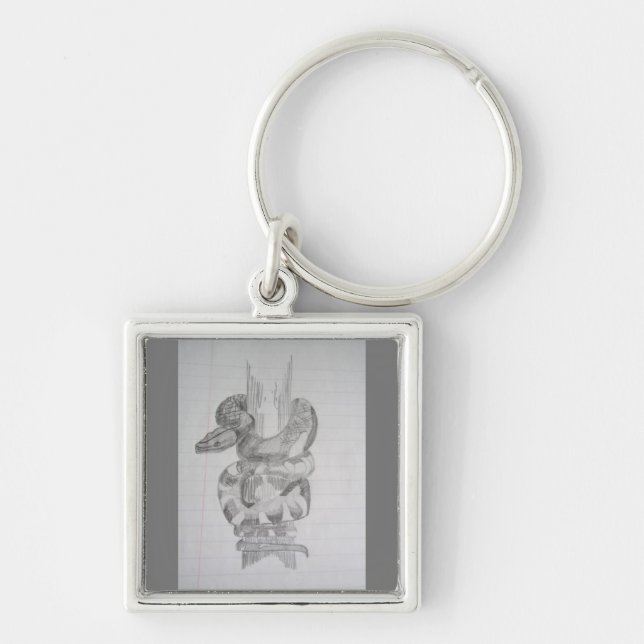 Chaveiro Cobra de mão livre (Frente)