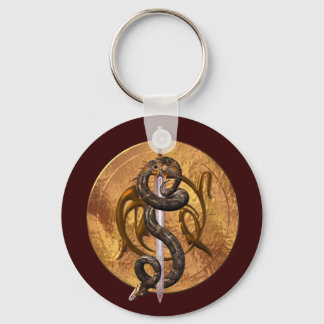 Chaveiro Cobra em uma espada