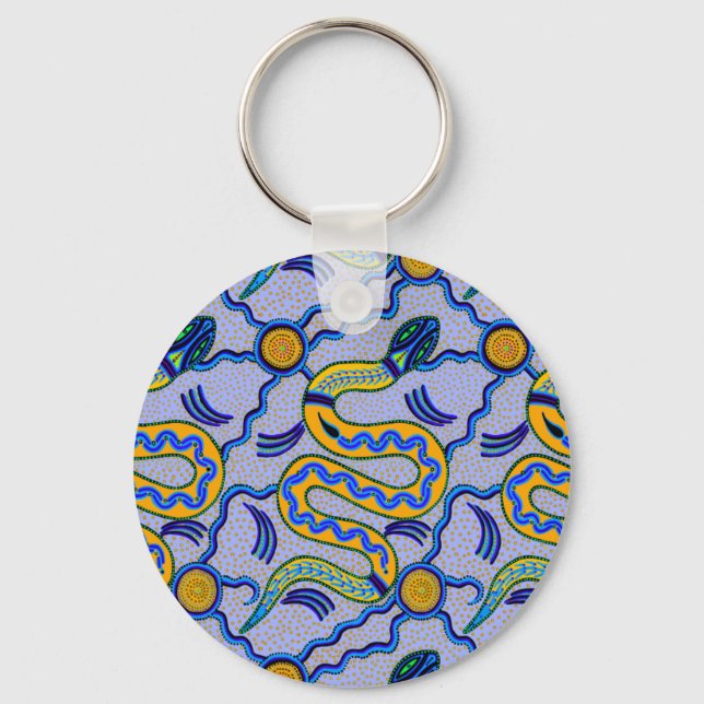 Chaveiro Cobra Tribal (Frente)
