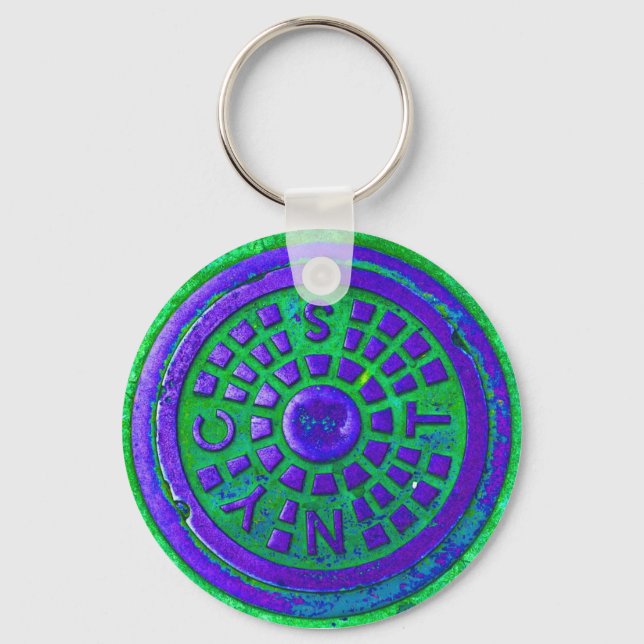 Chaveiro Cobrir da rua NYC "Purple" (Frente)