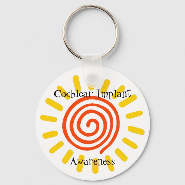 Chaveiro Cochlear Implant Awareness Keychain (Frente)