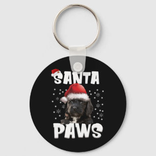 Chaveiro Cockapos de Natal Diversão Cão-de-Árvore de Lua de